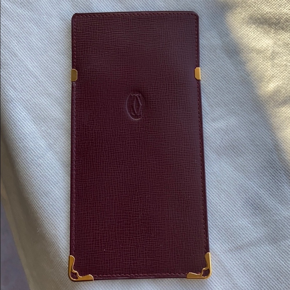 Authentic Cartier Paris leather eyewear case only